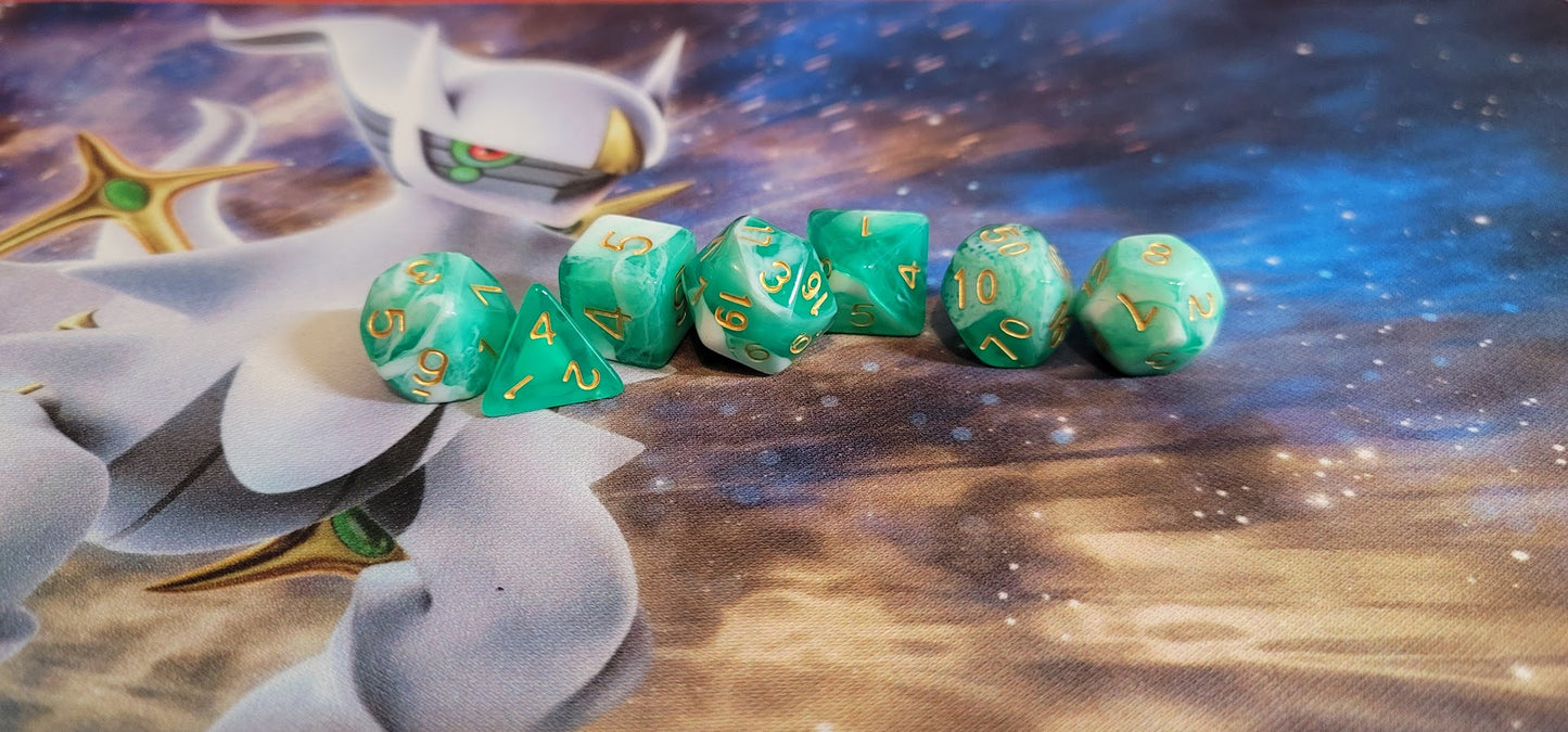MARBLED PEARLESCENT DICE