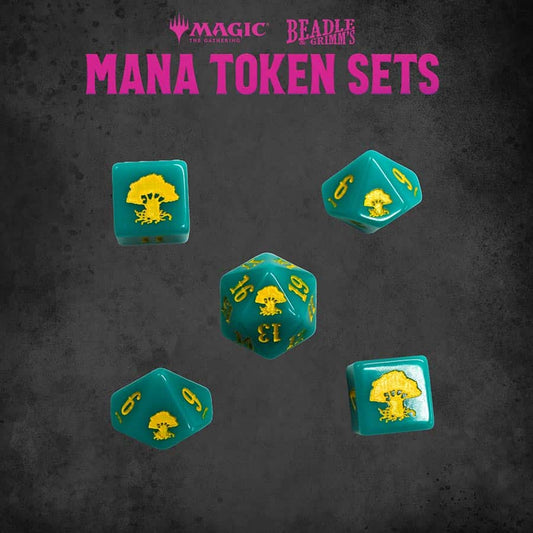 BEADLE AND GRIMM'S: MAGIC THE GATHERING: GREEN MANA TOKEN SET