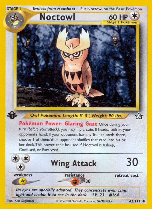 Noctowl [1st Edition] #42 Pokemon Neo Genesis