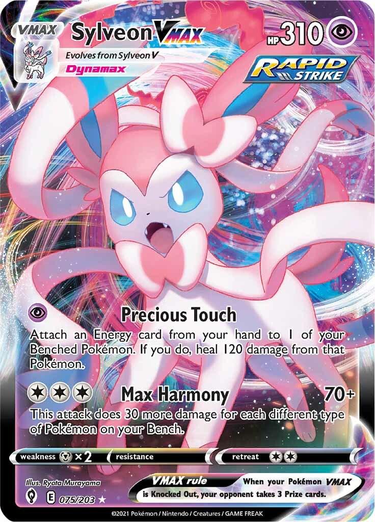 Sylveon VMAX #75 Pokemon Evolving Skies