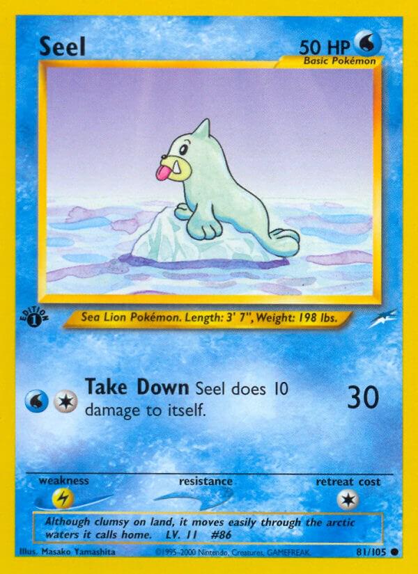 Seel [1st Edition] #81 Pokemon Neo Destiny