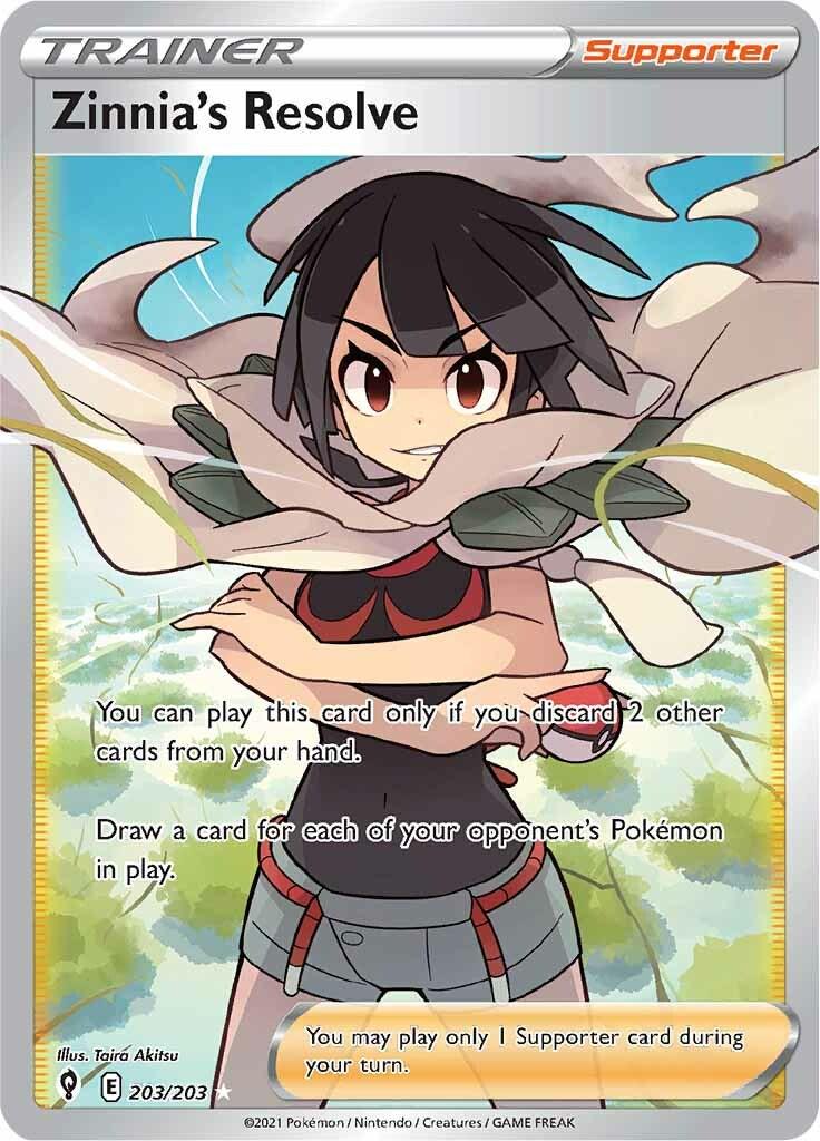 Zinnia's Resolve #203 Pokemon Evolving Skies