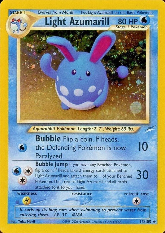 Light Azumarill #13 Pokemon Neo Destiny