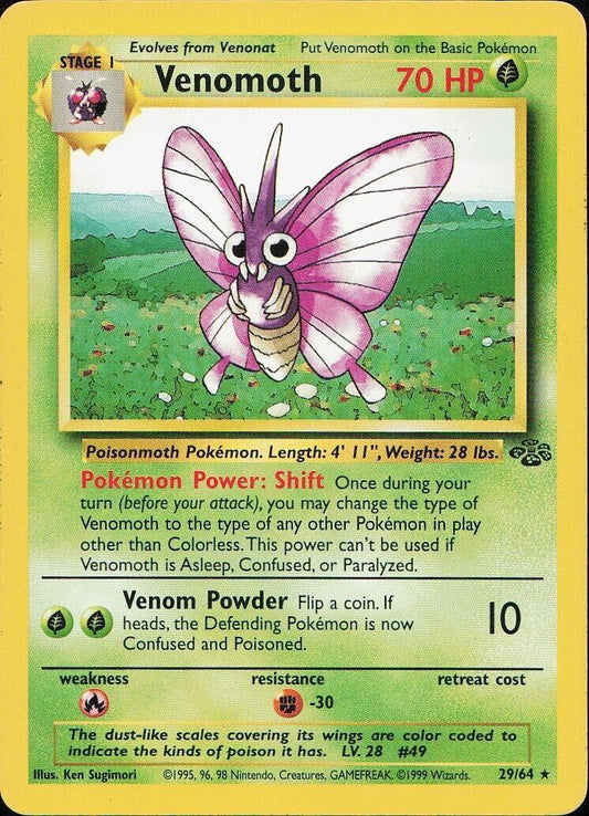 Venomoth #29 Pokemon Jungle