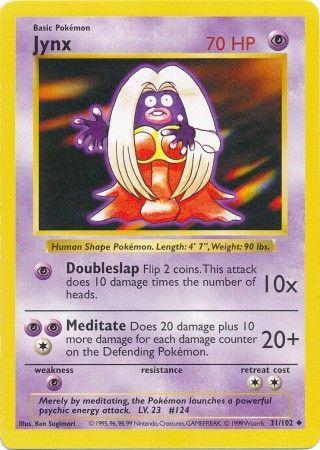 Jynx [Shadowless] #31 Pokemon Base Set