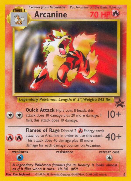 Arcanine #6 Pokemon Promo