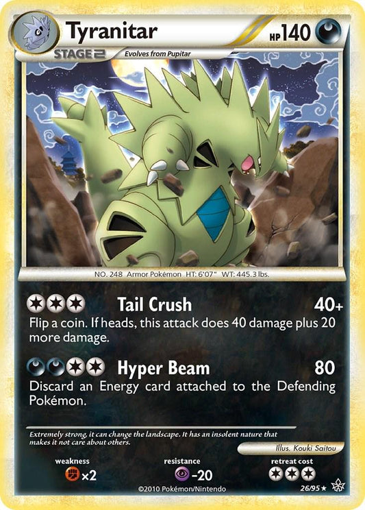 Tyranitar #26 Pokemon Unleashed