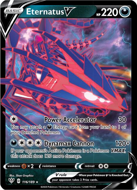 Eternatus V #116 Pokemon Darkness Ablaze