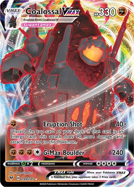 Coalossal VMAX #99 Pokemon Vivid Voltage