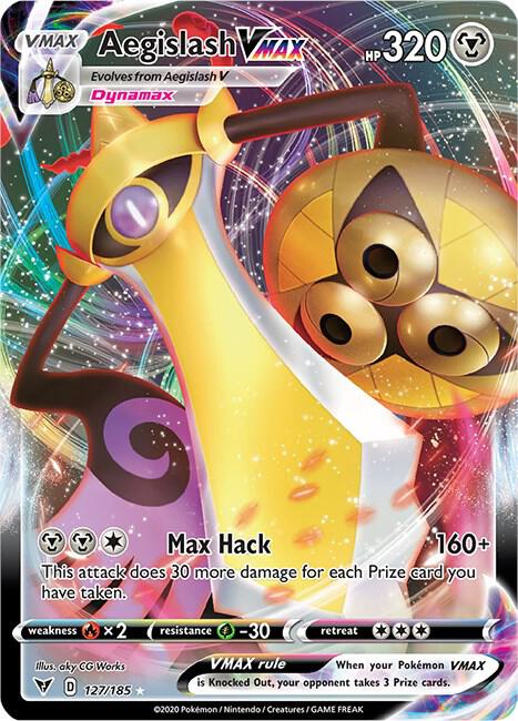 Aegislash VMAX #127 Pokemon Vivid Voltage