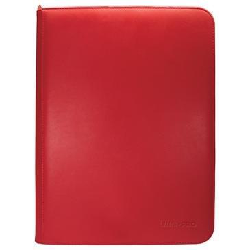 Vivid 9-Pocket Zippered PRO-Binder - Red