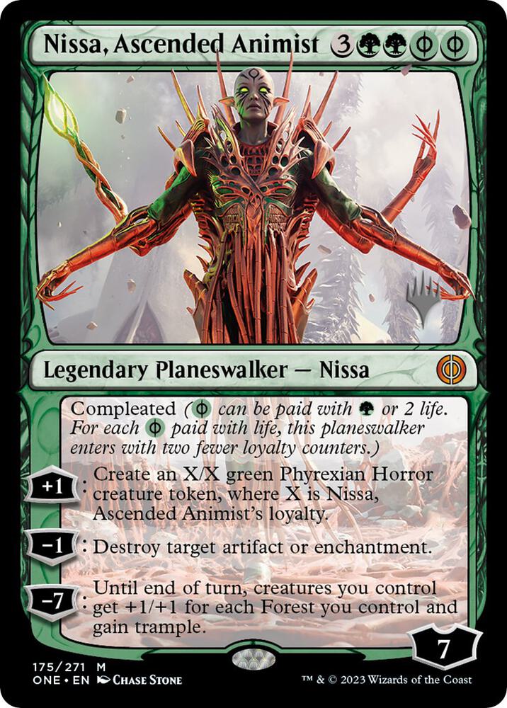 Nissa, Ascended Animist - Promo Pack: Phyrexia: All Will Be One (PPONE)