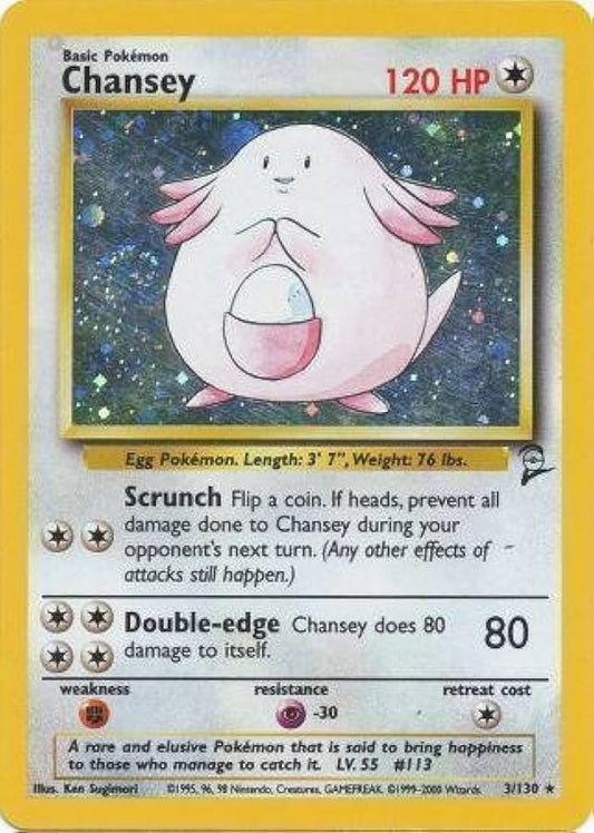 Chansey 3/102 Base Set 2