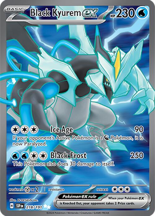 Black Kyurem ex - 218/191 - SV08: Surging Sparks (SV08)