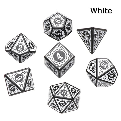 Resin Dices Polyhedral Dice 7Pcs Set Table Games Accessory D6 D8 D10 D12 D20 For D&d DND Entertainment Supplies