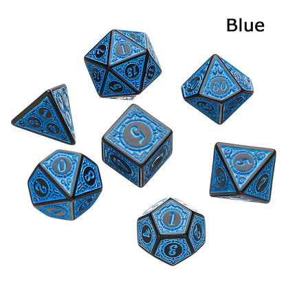 Resin Dices Polyhedral Dice 7Pcs Set Table Games Accessory D6 D8 D10 D12 D20 For D&d DND Entertainment Supplies