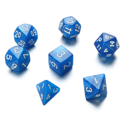 Resin Dices Polyhedral Dice 7Pcs Set Table Games Accessory D6 D8 D10 D12 D20 For D&d DND Entertainment Supplies
