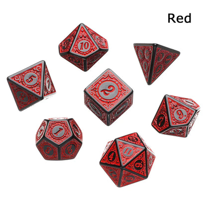 Resin Dices Polyhedral Dice 7Pcs Set Table Games Accessory D6 D8 D10 D12 D20 For D&d DND Entertainment Supplies