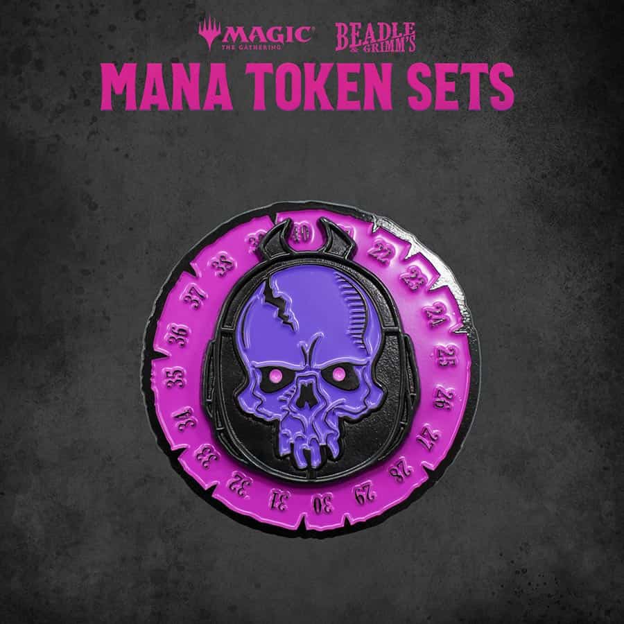 BEADLE AND GRIMM'S: MAGIC THE GATHERING: BLACK MANA TOKEN SET