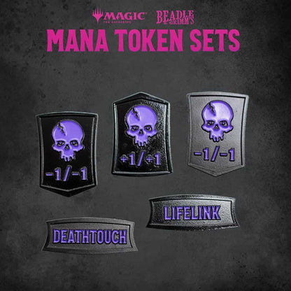 BEADLE AND GRIMM'S: MAGIC THE GATHERING: BLACK MANA TOKEN SET