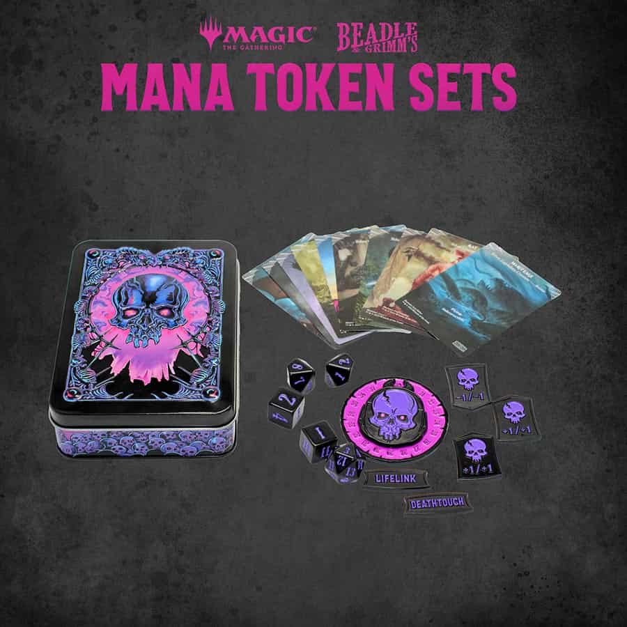 BEADLE AND GRIMM'S: MAGIC THE GATHERING: BLACK MANA TOKEN SET