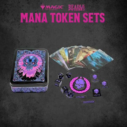 BEADLE AND GRIMM'S: MAGIC THE GATHERING: BLACK MANA TOKEN SET