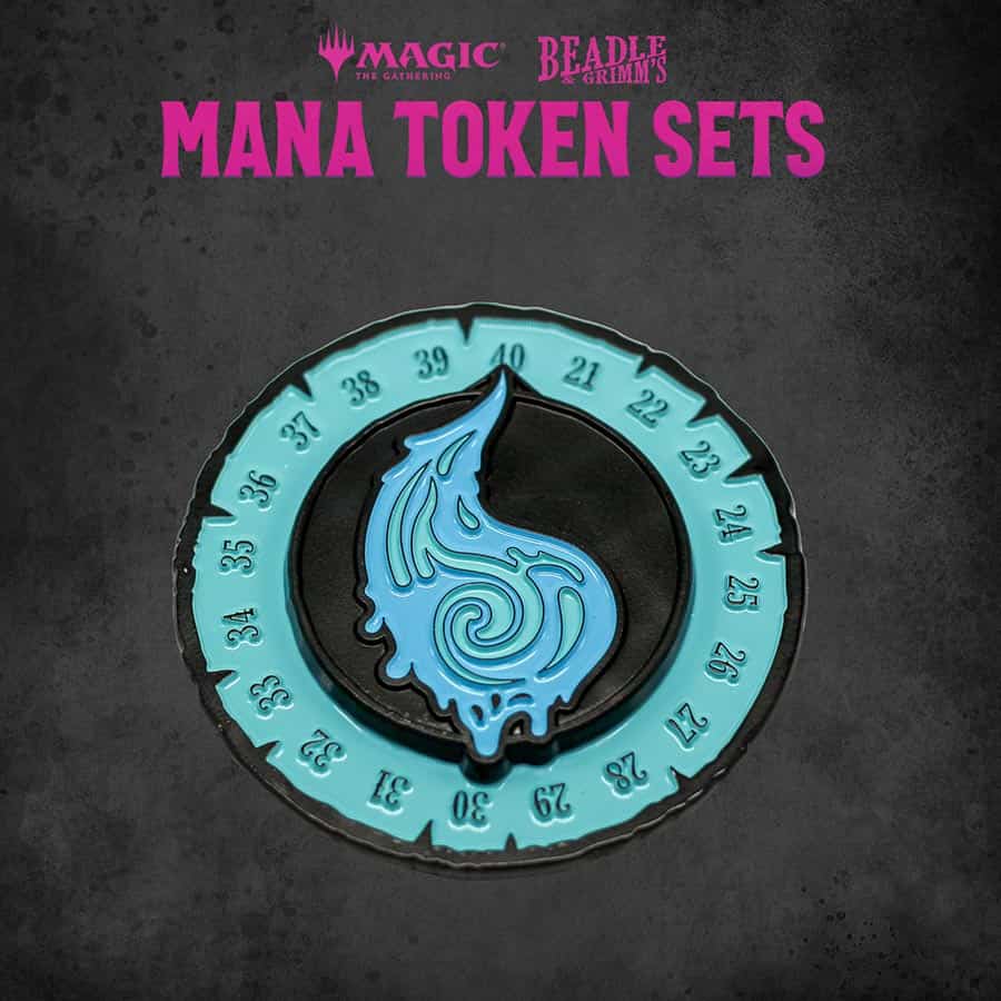 BEADLE AND GRIMM'S: MAGIC THE GATHERING: BLUE MANA TOKEN SET