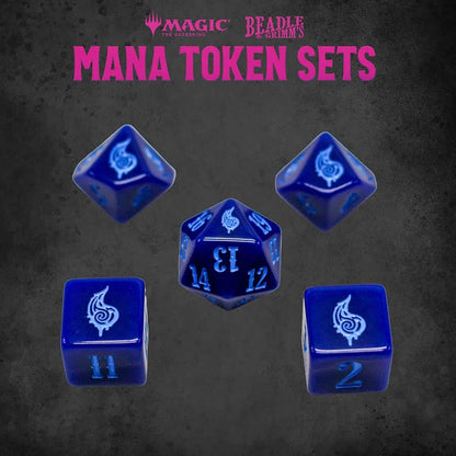 BEADLE AND GRIMM'S: MAGIC THE GATHERING: BLUE MANA TOKEN SET