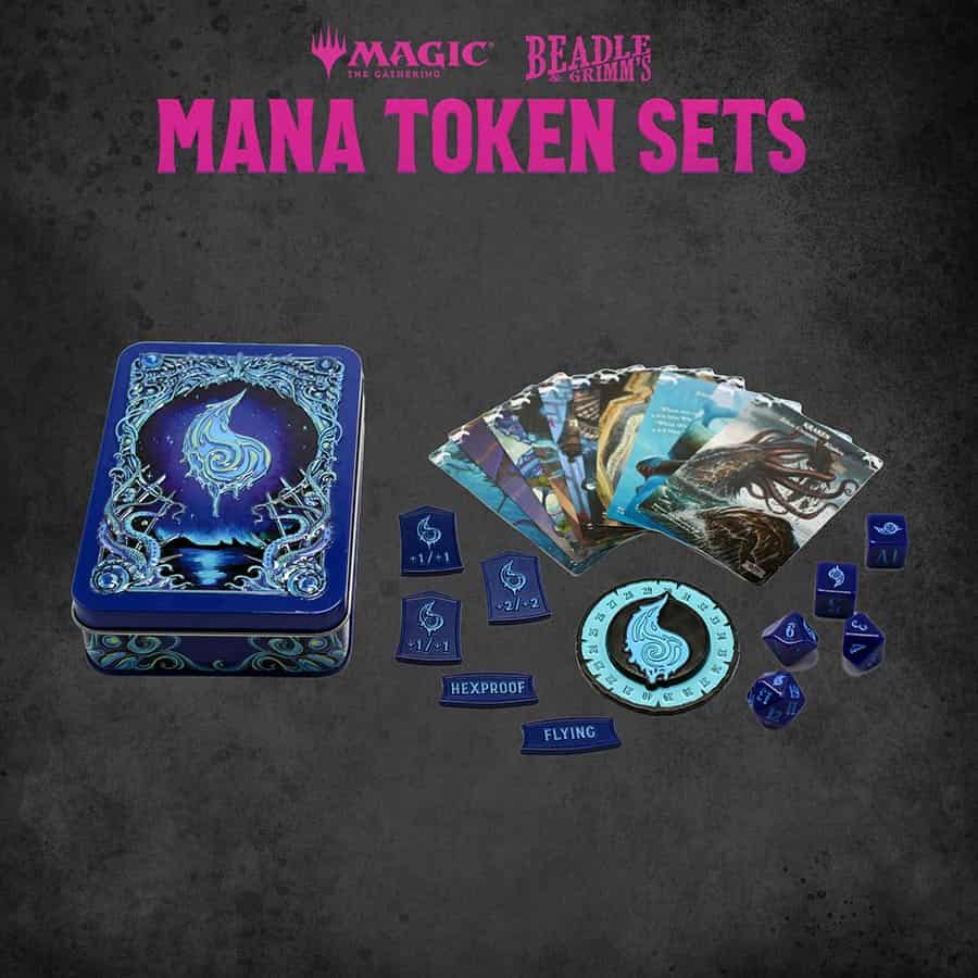 BEADLE AND GRIMM'S: MAGIC THE GATHERING: BLUE MANA TOKEN SET