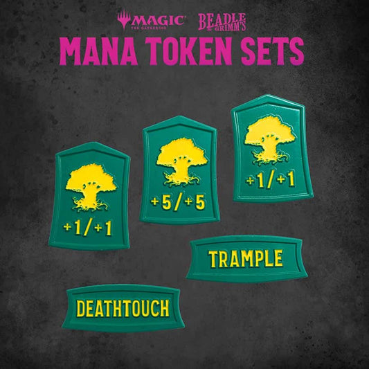 BEADLE AND GRIMM'S: MAGIC THE GATHERING: GREEN MANA TOKEN SET