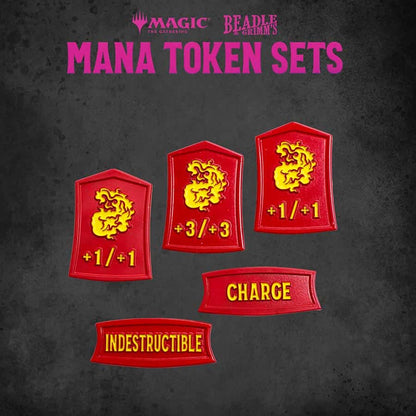 BEADLE AND GRIMM'S: MAGIC THE GATHERING: RED MANA TOKEN SET