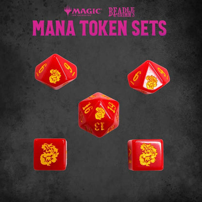 BEADLE AND GRIMM'S: MAGIC THE GATHERING: RED MANA TOKEN SET