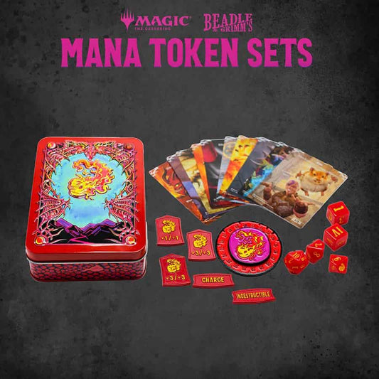 BEADLE AND GRIMM'S: MAGIC THE GATHERING: RED MANA TOKEN SET