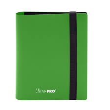 Ultra Pro 2 Pocket Binder Lime Green